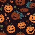 halloween cute patern seamless pattern background Royalty Free Stock Photo