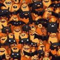 halloween cute patern seamless pattern background Royalty Free Stock Photo