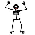 Halloween dancing skeleton Royalty Free Stock Photo