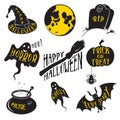 Halloween day collections design elements.