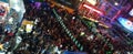 Halloween day Crowd in Khao san Road Royalty Free Stock Photo