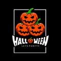 halloween day logo design, vector ghost, tree, pumpkin, spider, bat, grave, hand, moon scary poster Royalty Free Stock Photo