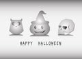 Halloween day, pumpkin Ghost. Royalty Free Stock Photo