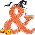 Halloween decoration ampersand symbol