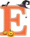 Halloween decoration capital letter e