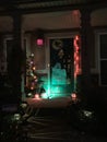 Halloween Decorations in the nighttime