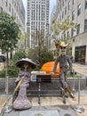 Halloween decorations at Rockefeller Center, Manhattan, NYC.