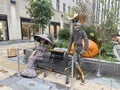 Halloween decorations at Rockefeller Center, Manhattan, NYC.