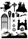 Halloween design elements