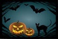 Halloween design elements. vector Royalty Free Stock Photo