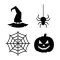 Halloween icons Royalty Free Stock Photo