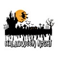 Halloween Night, Vector Illustration