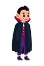 halloween disguised dracula boy Royalty Free Stock Photo