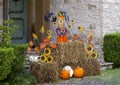 Halloween display in front of a home in Dallas, Texas.