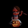 Halloween Doll 2 - Carving