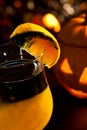 Halloween drinks - Rotten Pumpkin Cocktail Royalty Free Stock Photo