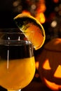 Halloween drinks - Rotten Pumpkin Cocktail Royalty Free Stock Photo