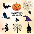 Halloween elements Royalty Free Stock Photo