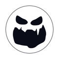 Halloween emoji comic isolated icon Royalty Free Stock Photo