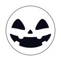 Halloween emoji comic isolated icon Royalty Free Stock Photo