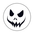 Halloween emoji comic isolated icon Royalty Free Stock Photo