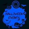 Halloween Events Represents Trick Or Treat And Affair Royalty Free Stock Photo