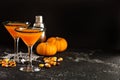 Halloween or fall cocktail pumpkintini