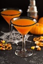 Halloween or fall cocktail pumpkintini