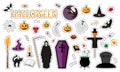 Halloween. Fashion patch badges.