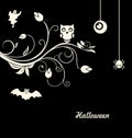 Halloween Flourish Dark Background