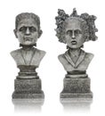 Halloween Frankenstein Statues Royalty Free Stock Photo