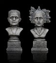 Halloween Frankenstein Statues Royalty Free Stock Photo