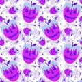 Halloween fruit seamless apples pattern for wrapping paper and fabrics and linens and kids clothes print