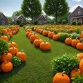 Halloween garden outside house decoration