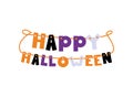 halloween garland lettering