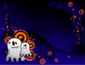 Halloween ghost banner Royalty Free Stock Photo