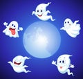 Halloween ghost cartoon