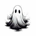 Halloween Ghost Drawing for App