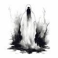 Halloween Ghost Drawing for Designer Inspiration