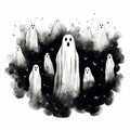 Halloween Ghost Drawing for Teachers and Artists
