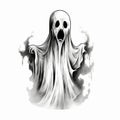 Halloween Ghost Drawing for Teachers Royalty Free Stock Photo