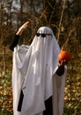 halloween ghost in the forest Royalty Free Stock Photo