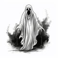 Halloween Ghost Simple Royalty Free Stock Photo