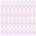 Halloween Ghosts Pattern Texture Background Royalty Free Stock Photo