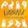 Halloween ghosts stiker pack