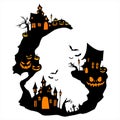 Halloween graphic resource background