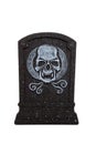 Halloween grave stone on a white background