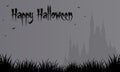 Halloween gray backgrounds big castle