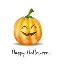 Halloween greeting pumpkin