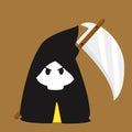 Halloween Grim Reaper Costume Vector Illustration Royalty Free Stock Photo